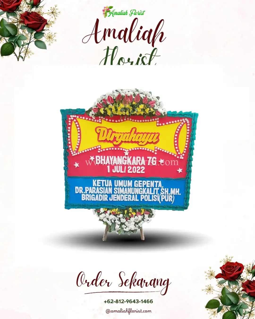 Papan Bunga HUT Ulang Tahun Batin Xxiv